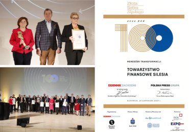 Złota Setka Przedsiębiorstw Województwa Śląskiego 2022